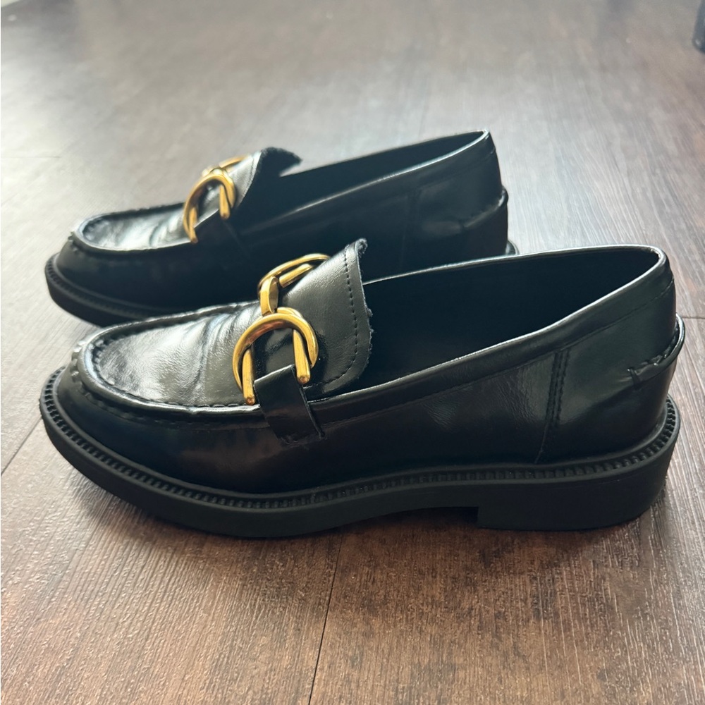 steve madden black loafers